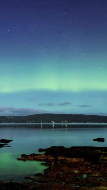 Ervaar Adembenemende Schoonheid Van Aurora Borealis Vancouver Island Aanschouw Magie — Stockvideo