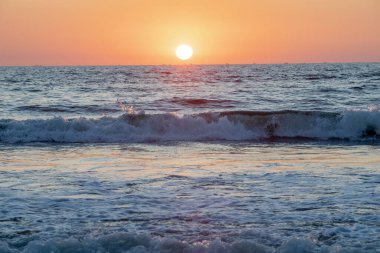 Colva Plajı Günbatımı - Güney Goa