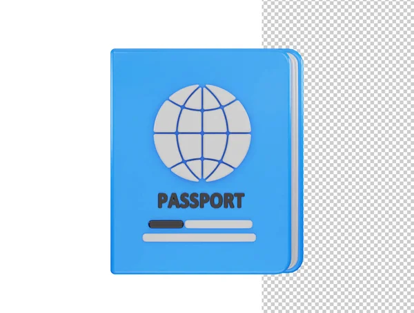 Icône Passeport Illustration Vectorielle Rendu — Image vectorielle