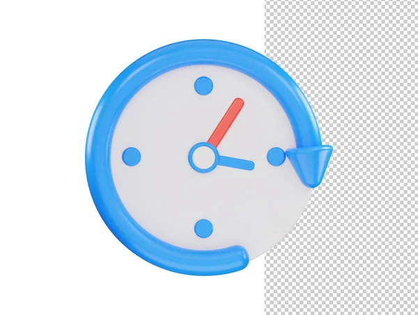 Temporizador Ícone Relógio Renderização Vetor Ilustração — Vetor de Stock