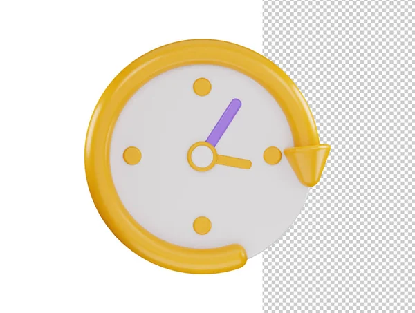 Timer Orologio Icona Rendering Vettoriale Illustrazione — Vettoriale Stock