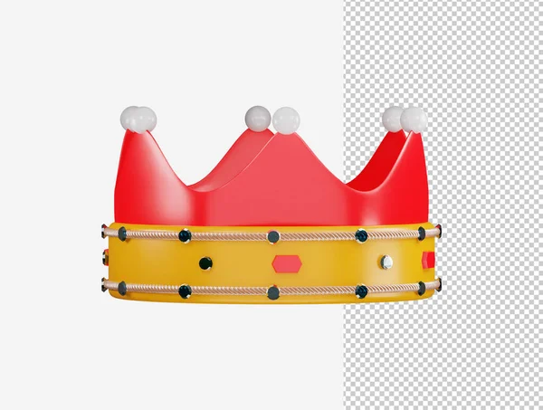 Icono Corona Real Representación Vector Ilustración — Vector de stock