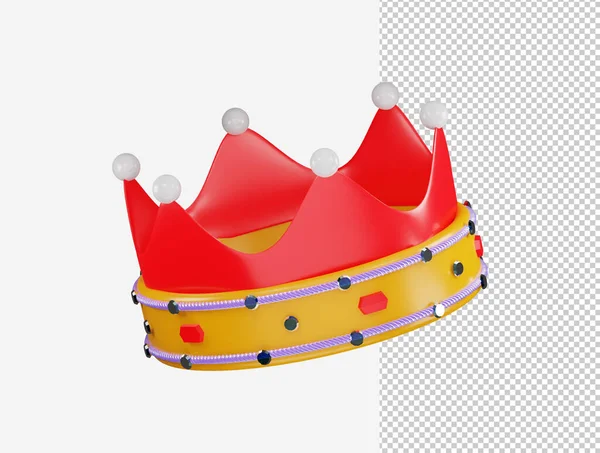Royal Crown Icon Rendering Vector Illustration — Stock Vector