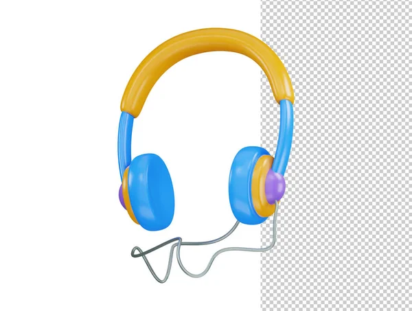 Headphone Icon Rendering Vector Illustration — Stock Vector