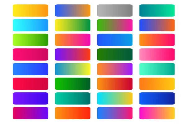 Bright Colorful Gradient Background Collection — Stock Vector