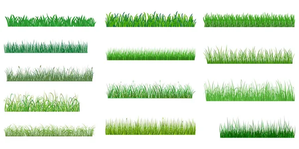  Bahar çimeni sınır vektör malzeme koleksiyonu kümesi