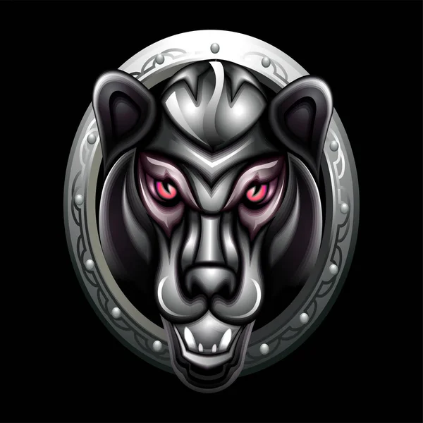 Ilustracja Wściekłej Głowy Pitbulla Element Projektu Logo Znak Emblemat Plakat — Wektor stockowy