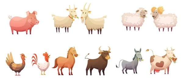Animal Granja Icono Dibujos Animados Ilustración Vectorial Aislado — Vector de stock