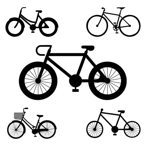Icono Bicicleta Logotipo Símbolo Signo Aislado Vector — Archivo Imágenes Vectoriales