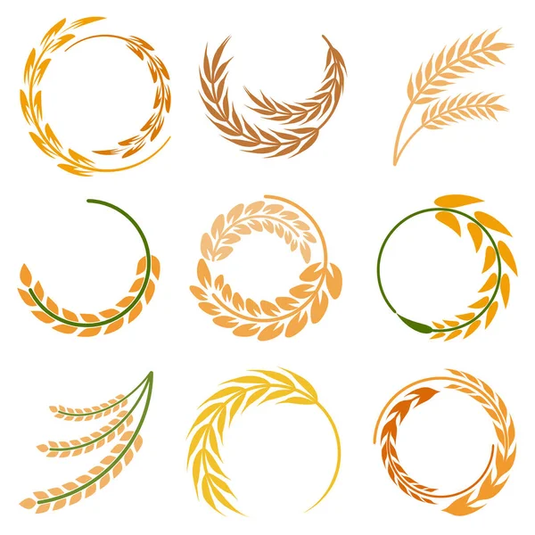 Векторная Иллюстрация Логотипа Пшеницы — стоковый вектор
