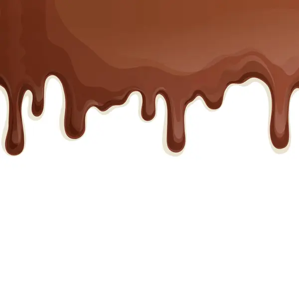 Milchschokolade Tröpfelt Hintergrund — Stockvektor
