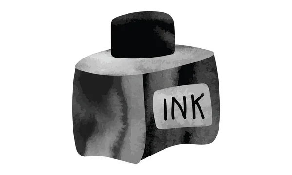 Inkoust Akvarel Ručně Kreslené Vektorové Ilustrace Izolované Bílém Pozadí Inkoustový — Stockový vektor