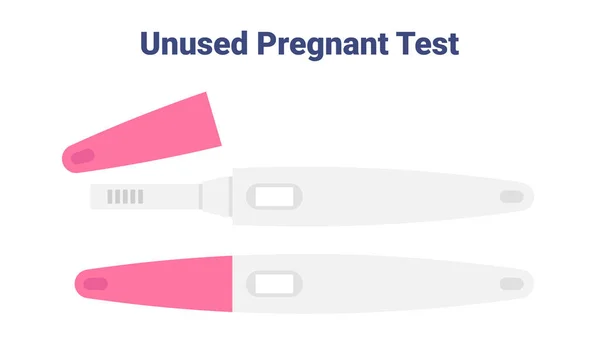 stock vector New pregnancy test without result with cap isometric vector illustration. Unused pregnancy test blank result screen flat design clipart. Waiting for result. Reproductive, planning of pregnancy concept