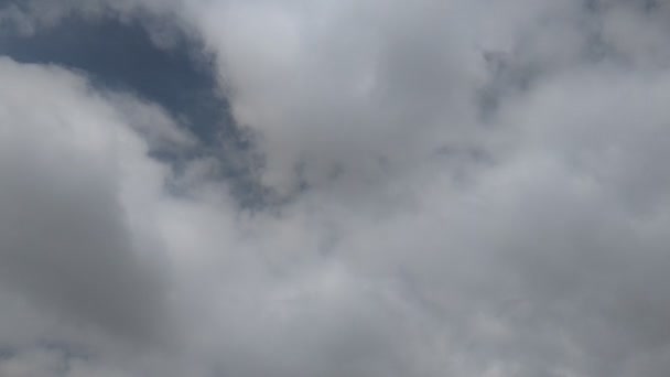 Проміжок Часу Небо Хмарами Погода Природа Хмарний Синій Блакитне Небо — стокове відео