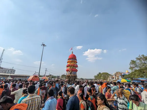 4 Mart 2024, Kottooru, Davangere, Karnataka, Hindistan, Bölgesel Sri Guru Kottooreshwara Festivali 