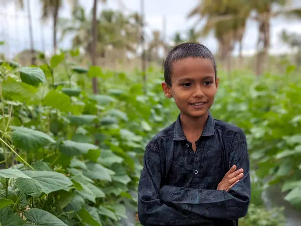 Tarlada Bir Çocuğun Portresi