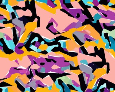 Set of colorful leaf patterns. For web, wallpaper and background.