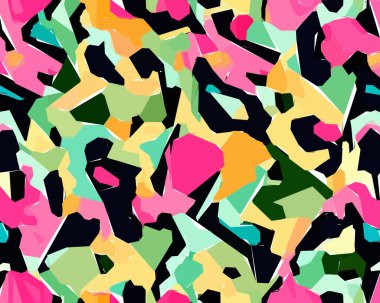 Set of colorful leaf patterns. For web, wallpaper and background.