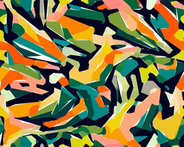 Set of colorful leaf patterns. For web, wallpaper and background.