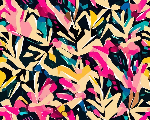 Set of colorful leaf patterns. For web, wallpaper and background.