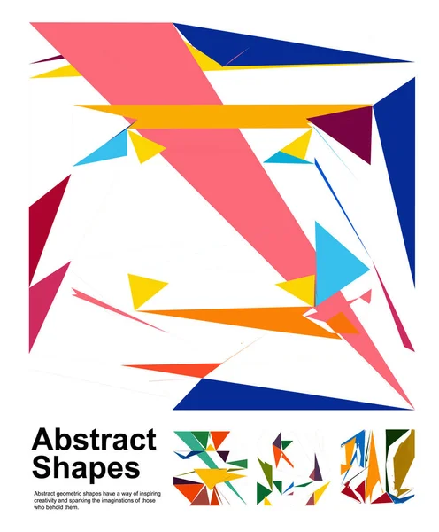 Colorful abstract shapes geometric set. Grid with color shapes. 