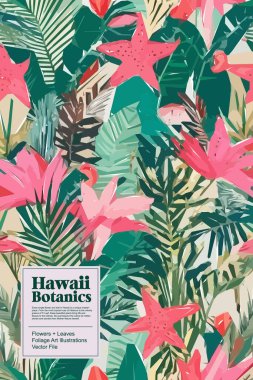 Colorful flowers, plants and leaves. Vector illustrations of flower and bird for classic floral background, wedding invitations and frame