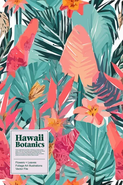 Colorful flowers, plants and leaves. Vector illustrations of flower and bird for classic floral background, wedding invitations and frame