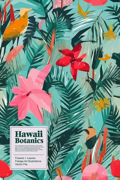 Colorful flowers, plants and leaves. Vector illustrations of flower and bird for classic floral background, wedding invitations and frame