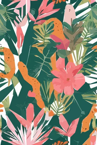 Colorful flowers, plants and leaves. Vector illustrations of flower and bird for classic floral background, wedding invitations and frame