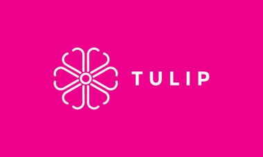 Spa, sağlıklı ve doğa logosu için minimalist logo çiçeği