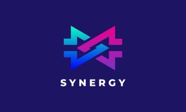 Dost şirket için minimalist logo okları stili dünyayı kurtardı