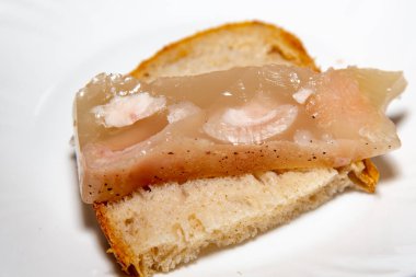 Geleneksel Doğu Avrupa reçeli ve oryantasyon lezzeti. Tipik Ukrayna yemekleri. Prudentpolis, Paran, Brezilya.