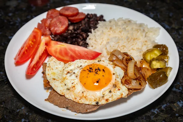 stock image Traditional everyday Brazilian food known as 