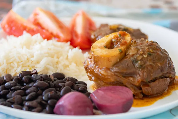 Traditional Brazilian Dish Everyday Food Healthy Real Food — Stock Photo, Image