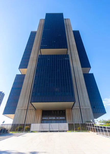 Centrale Bank Gebouw Stad Brasilia Hoofdstad Van Brazilië Rechtenvrije Stockfoto's