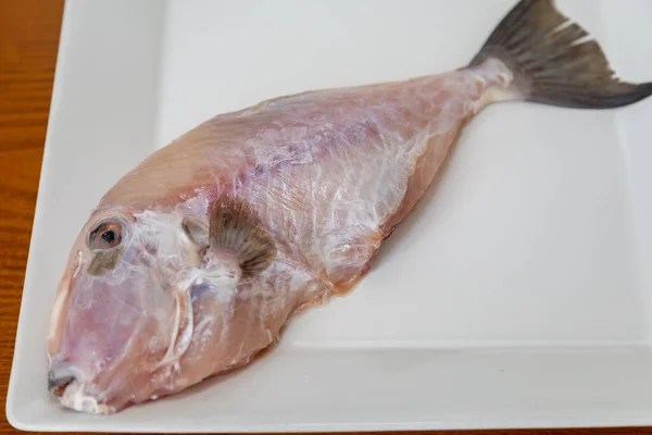 Sauberer Und Gewürzter Perofisch Balistes Capriscus Typischer Fisch Aus Der — Stockfoto