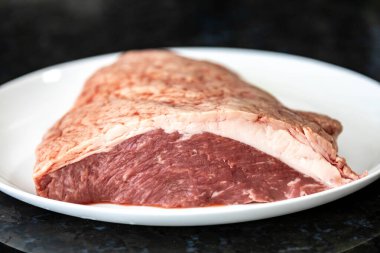 Mangal ve rosto için çiğ picanha bifteği spesiyali