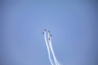 3 Super Tucano A-29 Turboprop uçağından oluşan geleneksel Brezilya Duman Filosu