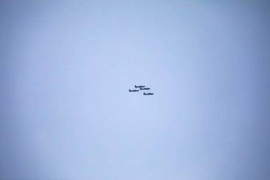 3 Super Tucano A-29 Turboprop uçağından oluşan geleneksel Brezilya Duman Filosu