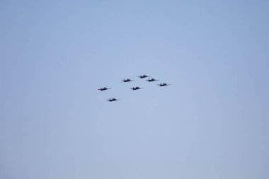 3 Super Tucano A-29 Turboprop uçağından oluşan geleneksel Brezilya Duman Filosu