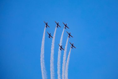 3 Super Tucano A-29 Turboprop uçağından oluşan geleneksel Brezilya Duman Filosu