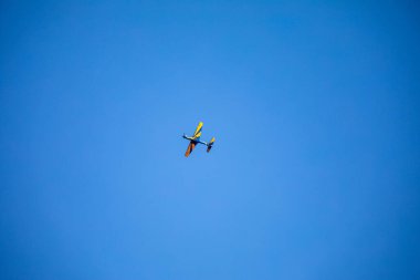 3 Super Tucano A-29 Turboprop uçağından oluşan geleneksel Brezilya Duman Filosu