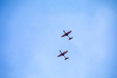3 Super Tucano A-29 Turboprop uçağından oluşan geleneksel Brezilya Duman Filosu