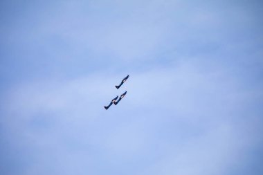 3 Super Tucano A-29 Turboprop uçağından oluşan geleneksel Brezilya Duman Filosu