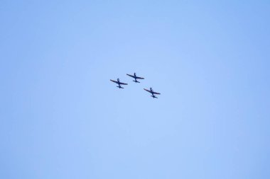 3 Super Tucano A-29 Turboprop uçağından oluşan geleneksel Brezilya Duman Filosu