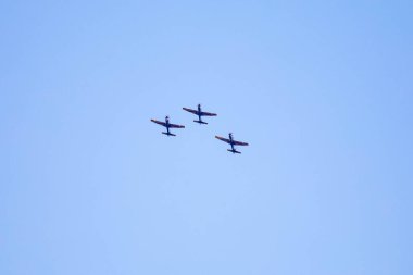 3 Super Tucano A-29 Turboprop uçağından oluşan geleneksel Brezilya Duman Filosu