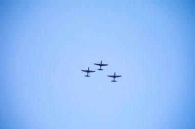 3 Super Tucano A-29 Turboprop uçağından oluşan geleneksel Brezilya Duman Filosu