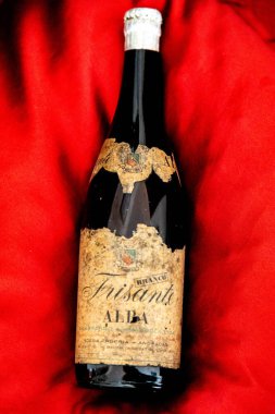  Rare very old Alba sparkling wine with over 55 years of age. clipart