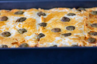 Tipik Brezilya usulü tavuklu turta. Empado de frango