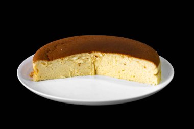 Geleneksel Japon peynirli keki, hafif pamuklu kek, bulutlu kek.